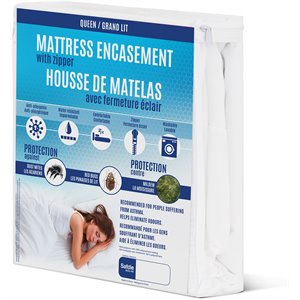 Safdie & Co. Modern Microfiber King Mattress Encasement in White