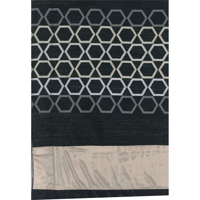 Safdie & Co. 7-piece Cavali Premium Microfiber Queen Comforter Set in Black