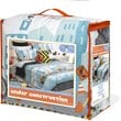 Safdie & Co. 3-piece Microfiber Double Queen Comforter Set in Multi-Color