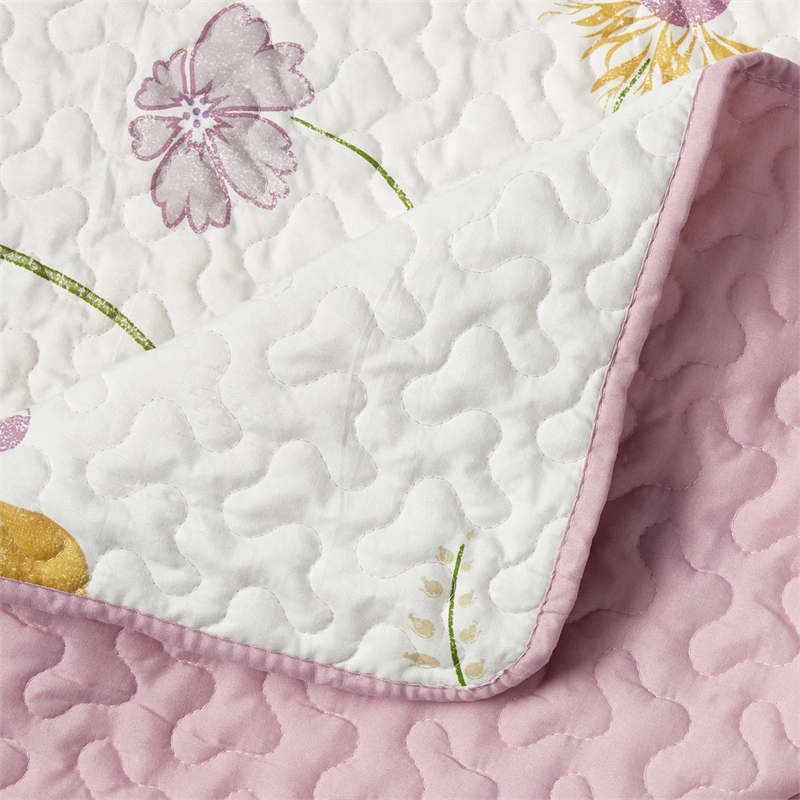 Safdie & Co. 3-piece Serenade Microfiber Double Queen Quilt Set in Multi-Color