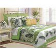 Safdie & Co. 4-Piece Premium Microfiber Twin Quilt Set in Green Tahiti