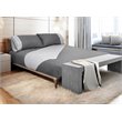 Safdie & Co. 4-piece Reversible Sateen Premium Cotton King Sheet Set in Gray
