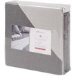 Safdie & Co. 4-piece Reversible Sateen Premium Cotton King Sheet Set in Gray