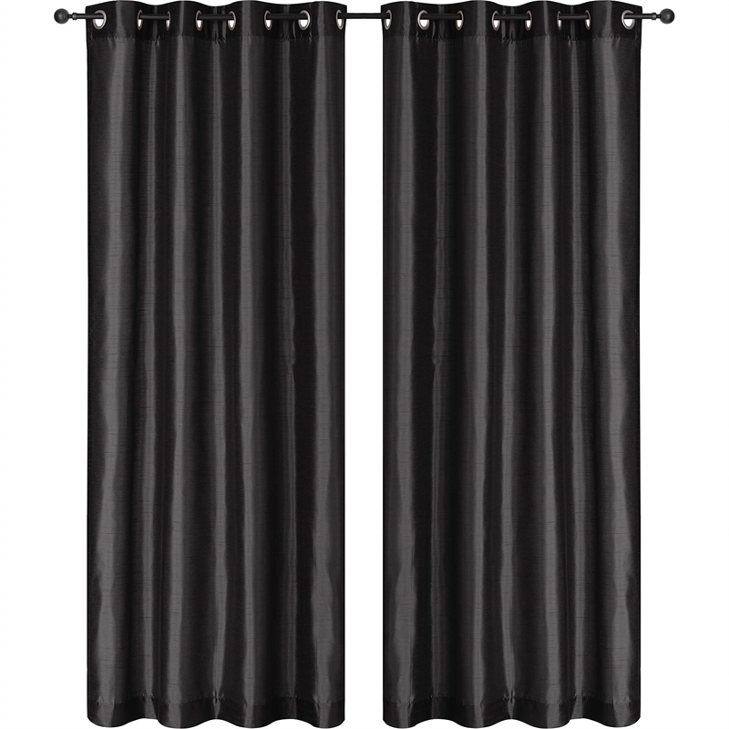 Safdie & Co. Wrinkle Free Curtain Silk Look 86