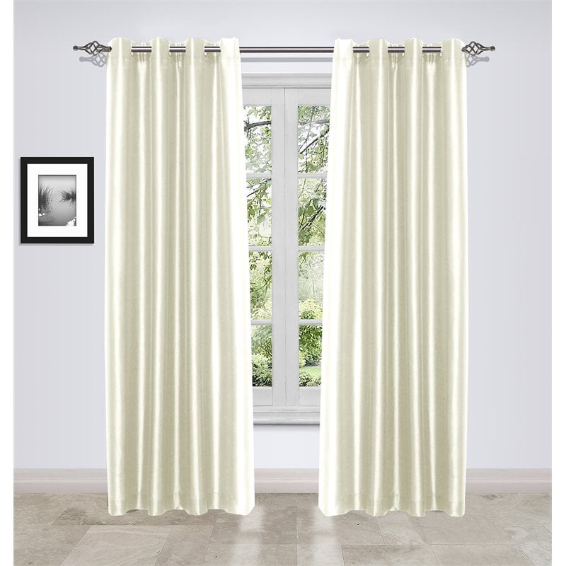 Safdie & Co. Wrinkle Free Curtain Silk Look 86