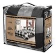 Safdie & Co. 2-piece Polyester Buffalo Plaid Twin Comforter Set in Gray