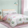 Safdie & Co. 3-piece Polyester Donuts Double Queen Comforter Set in Multi-Color