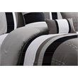 Safdie & Co. 7-piece Modern Polyester Luxor King Comforter Set in Gray
