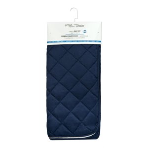 safdie & co. 2-piece modern polyester double queen quilt set in blue