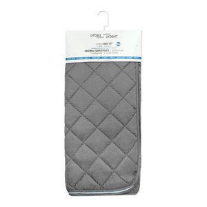 Safdie & Co. 2-piece Modern Polyester Double Queen Quilt Set in Gray