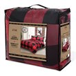 Safdie & Co. 2-piece Polyester Buffalo Plaid Twin Comforter Set in Red/Black