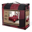 Safdie & Co. 3-piece Polyester Buffalo Plaid King Comforter Set in Red Finish