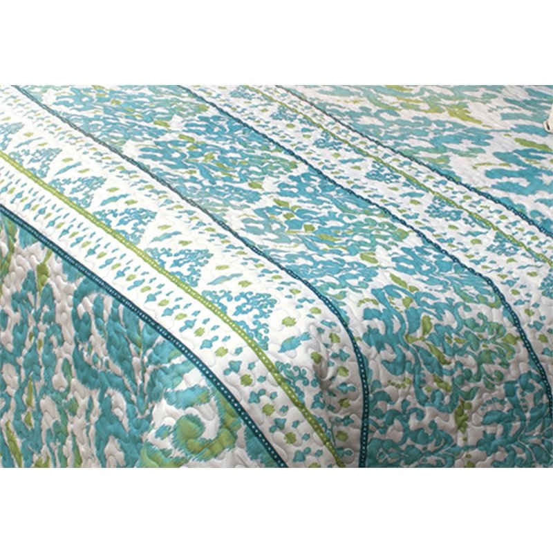 Safdie & Co. 2-piece Polyester Cyprus Twin Quilt Set in Multi-Color