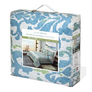 Safdie & Co. 2-piece Polyester Cyprus Twin Quilt Set in Multi-Color