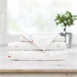 Safdie & Co. 3-piece Modern Polyester Underwater Twin Sheet Set in White