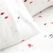 Safdie & Co. 3-piece Modern Polyester Underwater Twin Sheet Set in White