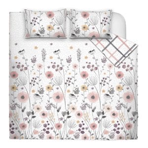 safdie & co. 2-piece polyester mirabelle twin quilt set in multi-color
