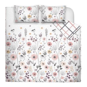 Safdie & Co. 3-piece Polyester Mirabelle Double Queen Quilt Set in Multi-Color