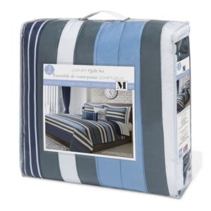 Safdie & Co. 3-piece Polyester Easton King Quilt Set in Multi-Color