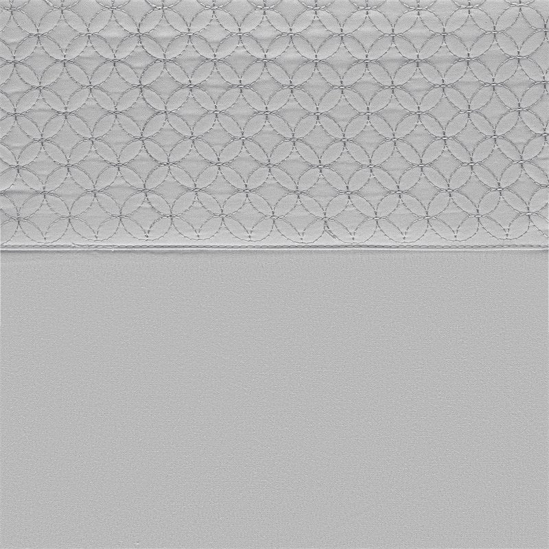 Safdie & Co. 4-piece Modern Polyester Solid Double Sheet Set in Light Gray