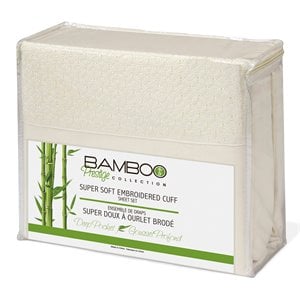 Safdie & Co. 4-piece Modern Polyester Solid Queen Sheet Set in ivory Finish