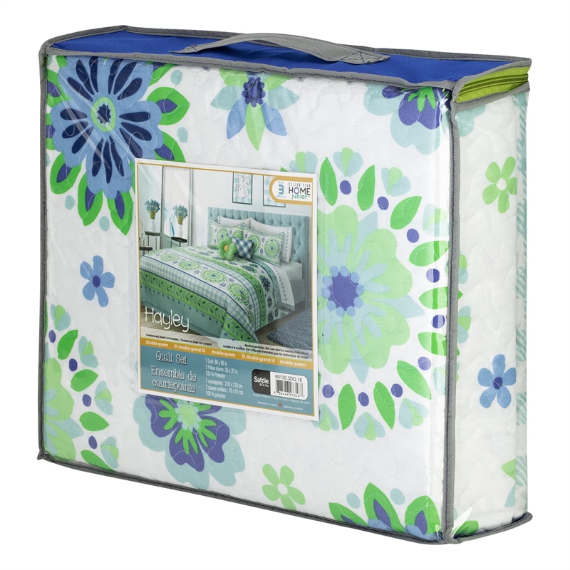 Safdie & Co. 2-piece Polyester Hayley Twin Quilt Set in Multi-Color
