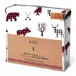 Safdie & Co. 3-piece Polyester Printed Wildlife Double Sheet Set in White