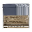 Safdie & Co. 4-piece Polyester Ombre Stripe King Sheet Set in Blue Navy Combo