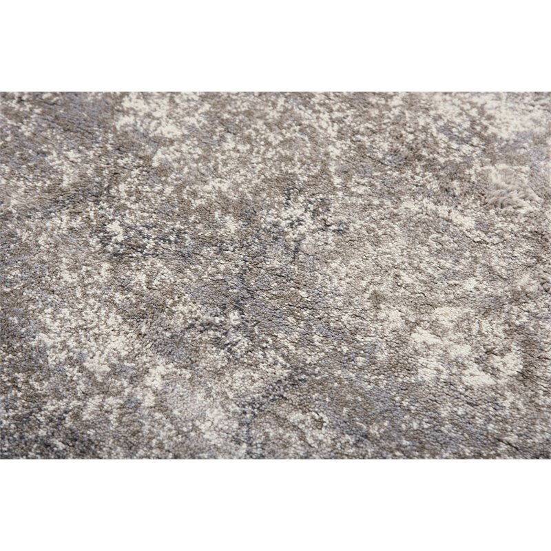 Encore 8' x 10' Traditional Over dye Beige/Gray/Rust/Blue Power-Loomed Area Rug