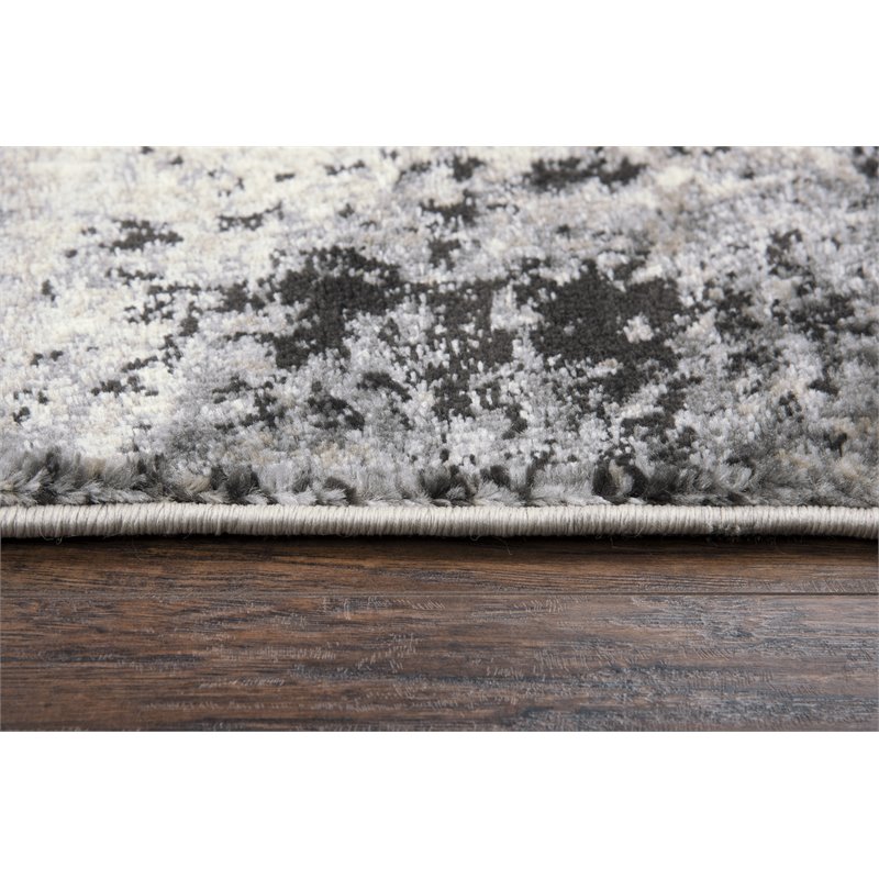 Encore 8' x 10' Traditional Over dye Beige/Gray/Rust/Blue Power-Loomed Area Rug