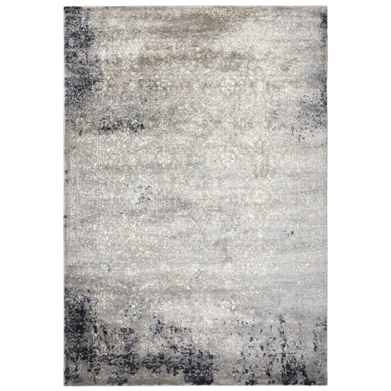Encore 8' x 10' Traditional Over dye Beige/Gray/Rust/Blue Power-Loomed Area Rug