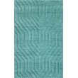 Technique 8' x 10' Solid Blue/Dark Teal Hand Loomed Area Rug