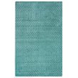 Technique 3' x 5' Solid Blue/Dark Teal Hand Loomed Area Rug