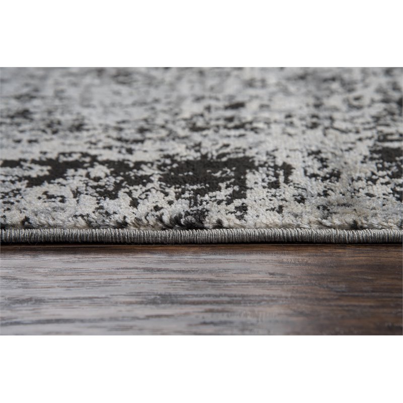 Encore 8' x 10' Traditional Over dye Brown/Gray/Rust/Blue Power-Loomed Area Rug