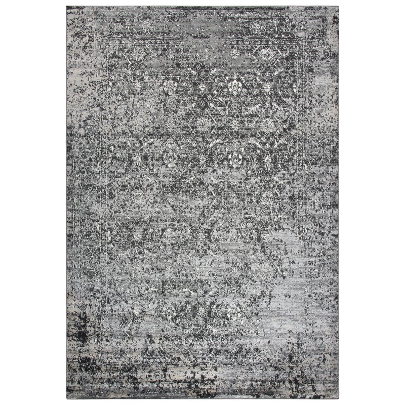 Encore 8' x 10' Traditional Over dye Brown/Gray/Rust/Blue Power-Loomed Area Rug