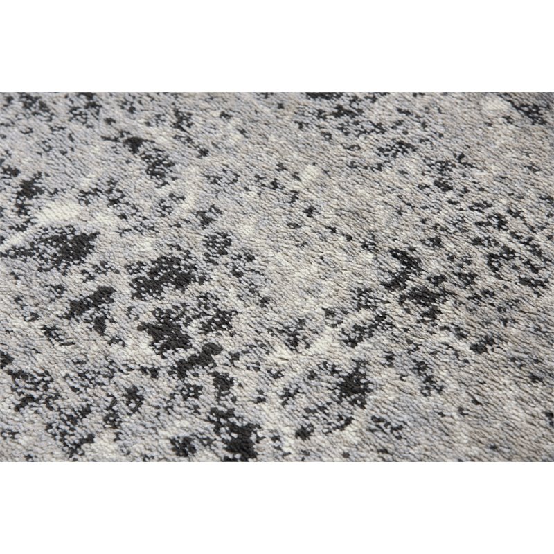 Encore 8' x 10' Abstract Brown/Gray/Rust/Blue Power-Loomed Area Rug