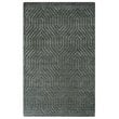 Technique 3' x 5' Solid Gray/Charcoal Hand Loomed Area Rug