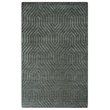 Technique 5' x 8' Solid Gray/Charcoal Hand Loomed Area Rug