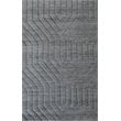 Technique 5' x 8' Solid Dark Gray Hand Loomed Area Rug
