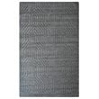 Technique 5' x 8' Solid Dark Gray Hand Loomed Area Rug