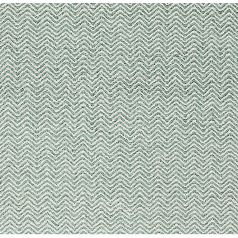Twist 8' x 10' Chevron Green Off White Hand Woven Area Rug