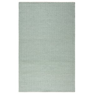 Twist 3' x 5' Chevron Green Off White Hand Woven Area Rug