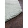 Twist 5' x 8' Chevron Green Off White Hand Woven Area Rug