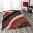 Kempton 5' x 7' Stripe Multi/Ivory Tufted Area Rug