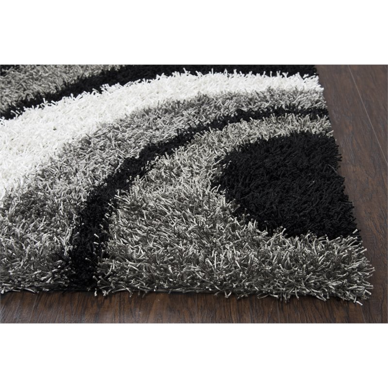 Kempton 5' x 7' Stripe Multi/Ivory Tufted Area Rug