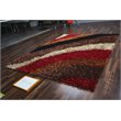 Kempton 6' x 9' Stripe Multi/Ivory Tufted Area Rug