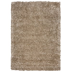 kempton solid tan/ivory tufted area rug
