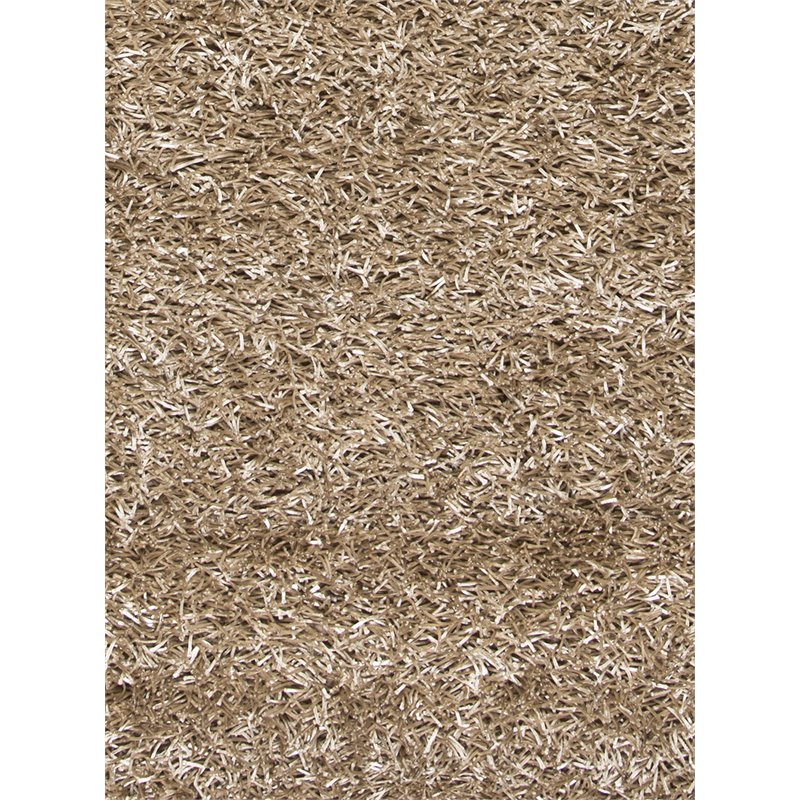 Kempton 6' x 9' Solid Tan/Ivory Tufted Area Rug