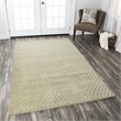 Technique 3' x 5' Solid Tan Hand Loomed Area Rug