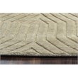 Technique 3' x 5' Solid Tan Hand Loomed Area Rug